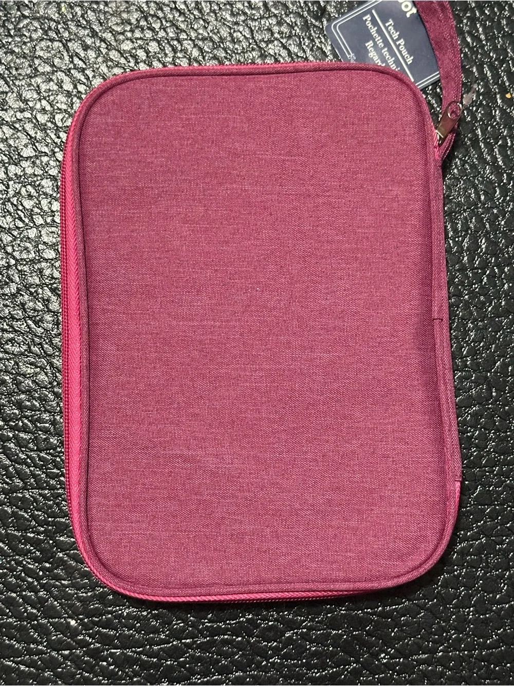 Portable Travel Tech Organizer Pouch - Rose Pink